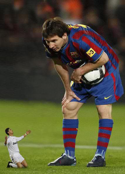 Funny C.Ronaldo begging and worshipping Lionel Messi.JPG